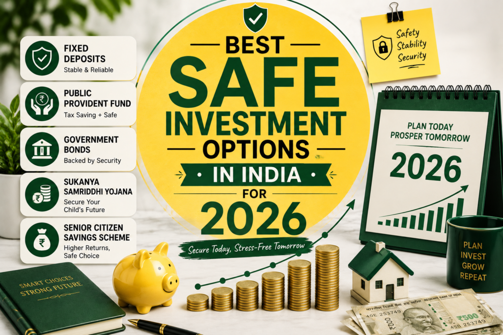 Best Safe Investment Options in India for 2026