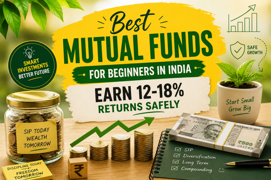 Best Mutual Funds for Beginners in India: Earn 12-18% Returns Safely