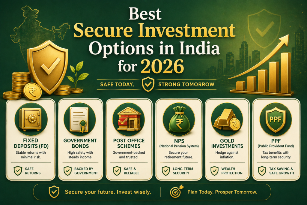 Best Secure Investment Options in India for 2026