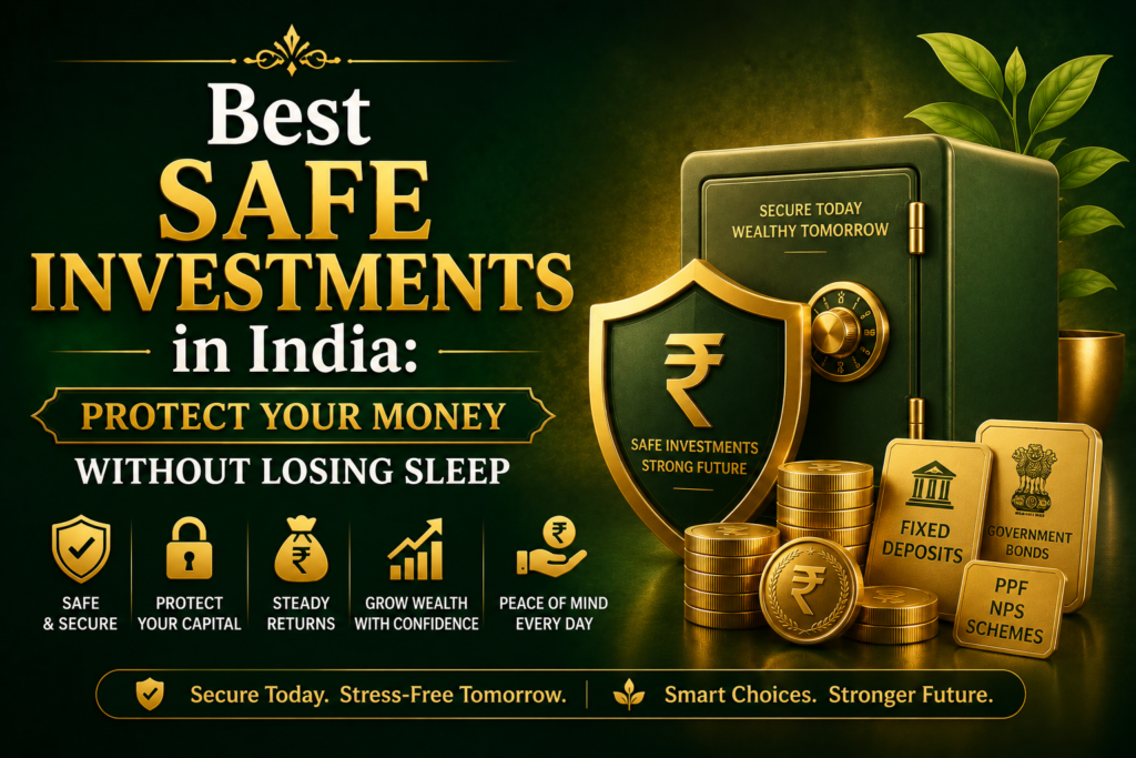 Best Safe Investments in India: Protect Your Money Without Losing Sleep