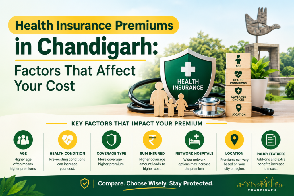 Health Insurance Premiums in Chandigarh: Factors That Affect Your Cost